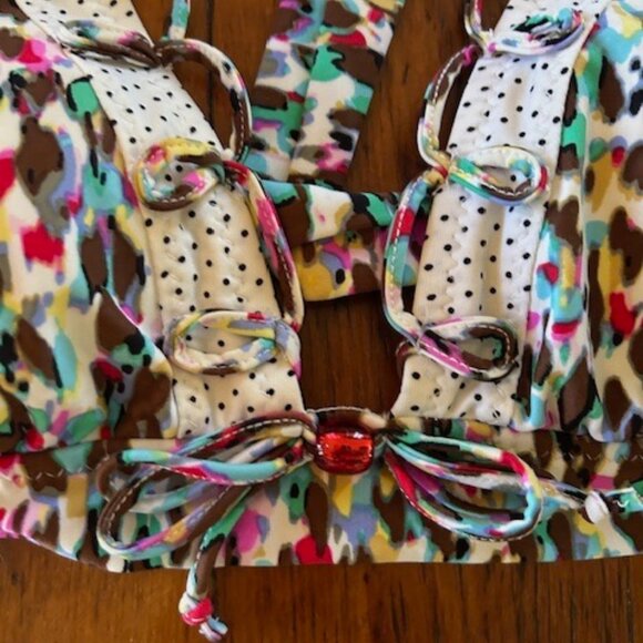 Vintage Betsey Johnson Skirted Bikini M - Picture 3 of 8